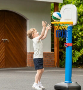 Panier de basketball ajustable avec ballon