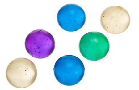 Balles rebondissantes à paillettes Unique Party - 74058