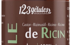 huile de ricin - 123 Gélules - Huile de ricin 1L