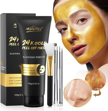 masque visage - 24 K Gold peel off mask