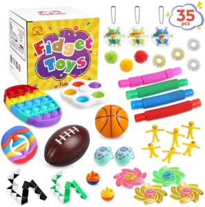 23 Pcs Fidget Toys pour enfants et adultes, soulage le stress et l'anxiété  Kit de jouets Fidget