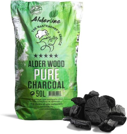 charbon pour BBQ - Alder Line – Charbon de bois pour barbecue 50 L