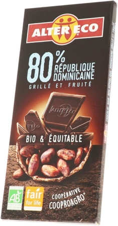 tablette de chocolat noir - Alter Eco Chocolat noir 80%