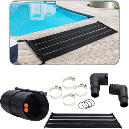 chauffe-eau solaire - Arebos Lot de panneaux solaires pour chauffage de piscine