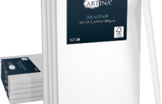 Artina Akademie - Toile à peindre avec châssis entoilé