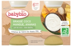 Baby Bio Brassé coco, mangue, ananas