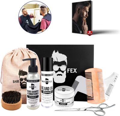 kit d'entretien pour barbe - BarFex Mens Beard Kit