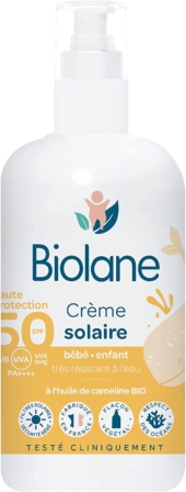 crème solaire pour enfant - Biolane Crème Solaire SPF 50