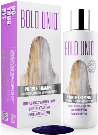 shampoing américain décolorant - Bold Uniq Purple Shampoo
