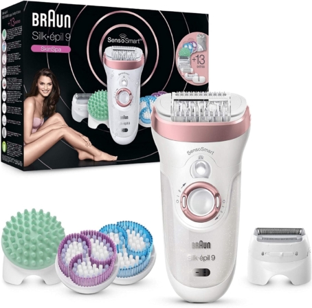 rasoir pour femme - Braun – Silk-épil 9 Rasoir électrique pour femme 4 en 1 SensoSmart 9/990