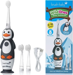  - Brush-Baby Brosse à dents électrique Pingouin