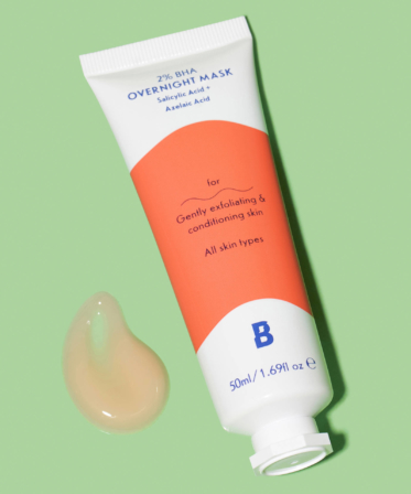 masque anti-acné - By Beauty Bay masque de nuit à 2 % de BHA