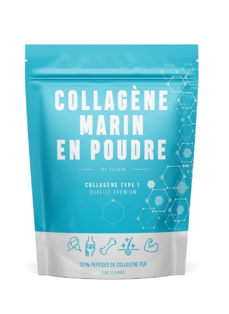 collagène en poudre - By Elixir – Peptides de collagène marin (310 g)