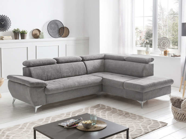 Canapé d'angle gris – ALLY