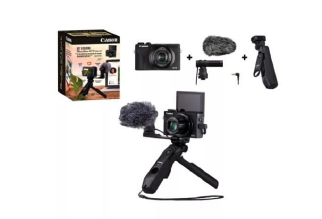caméra pour youtubeur - Canon Kit Vlogging G7X Mark III