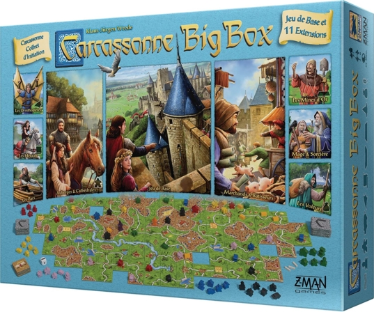 jeu de société stratégie - Carcassonne Big Box Asmodee