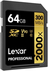  - Carte mémoire SDXC Lexar Professional 64 Go