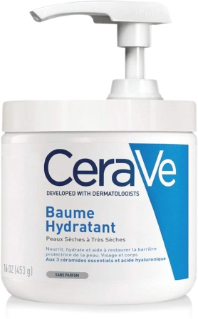 crème hydratante pour peau sèche - CeraVe Baume Hydratant