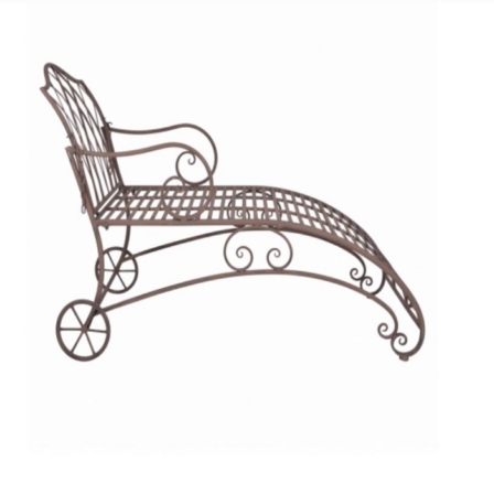 chaise longue - Chaise longue de jardin - Marron