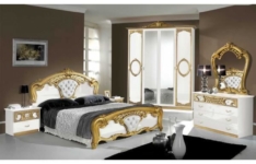 Chambre complète adulte blanc/doré Clotilde n°1