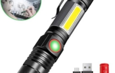 lampe de poche rechargeable - COB Lampe de poche LED USB
