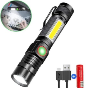  - COB Lampe de poche LED USB