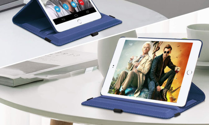 SEYMAC Étui pour iPad Air 2, iPad 5e/6e génération, iPad Pro 9,7, étui de  Protection Antichoc avec Support à 360° [Main et bandoulière] Protecteur