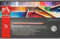 Crayons de couleurs Caran D’Ache Luminance 6901 – 76 pièces