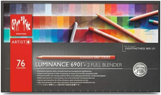 crayons de couleurs - Crayons de couleurs Caran D’Ache Luminance 6901 – 76 pièces