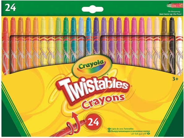 crayons de couleurs - Crayons de couleurs Crayola Twistables - 24 pièces
