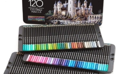 crayons de couleurs - Crayons de couleurs d'artiste Castle Arts - 120 pièces