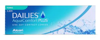 lentilles de contact - Dailies AquaComfort Plus Toric - 30 Pack