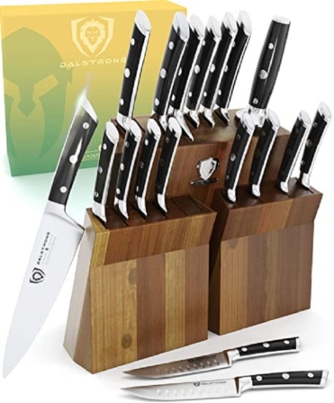 set de couteaux de cuisine - Dalstrong Série Gladiator Colossal 18 pièces