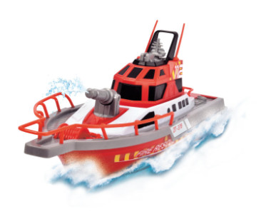 bateau radiocommandé - Dickie Toys – Bateau radiocommandé pompiers RTR