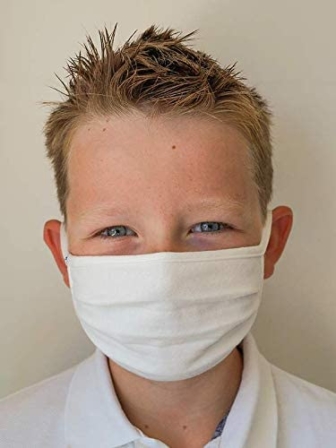 masque lavable anti Covid-19 - Domiva 2 masques en tissu taille enfant
