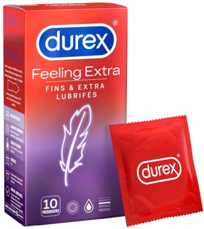 préservatif Durex - Durex Feeling Extra - Lot de 10