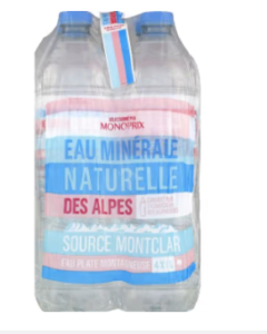  - Eau minérale en bouteille des Alpes source Montclar