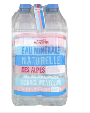 eau minérale en bouteille - Eau minérale en bouteille des Alpes source Montclar