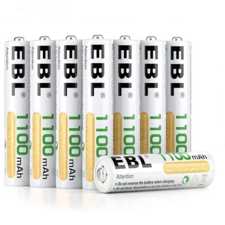 piles AAA rechargeables - EBL EB-81222-FR NiMH 1100 mAh