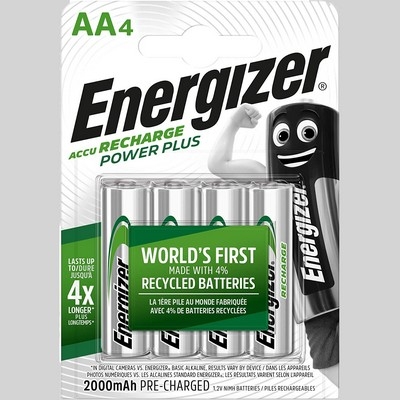 piles rechargeables - Energizer Piles Rechargeables AA, Recharge Power Plus