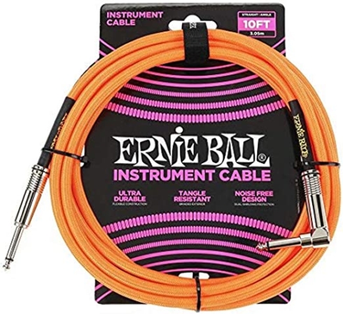 câble de guitare électrique - Ernie Ball – Câble d’instrument tressé