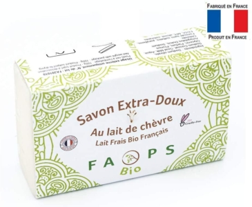  - FAOPS Savon Artisanal Français au lait de Chèvre frais Bio
