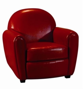  - Fauteuil club rouge