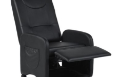Fauteuil Relax Ignifuger Inclinable Noir Pu Bois