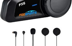 FODSPORTS FX6-Intercom Moto Bluetooth et kit main-libres