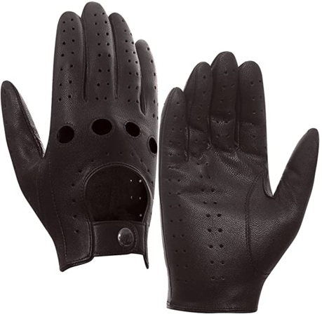 gants pour homme - Gants de conduite en cuir pour homme Harssidanzar