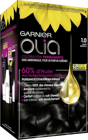 coloration cheveux sans ammoniaque - Garnier Olia – Coloration permanente aux huiles naturelles de fleurs
