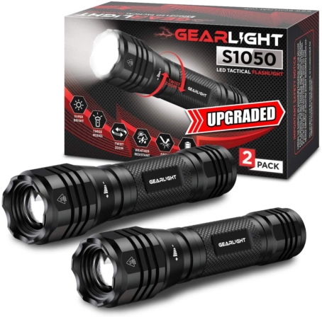 lampe torche tactique - GearLight – Lampe de poche tactique LED S1050