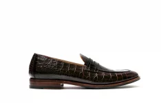 chaussures de ville pour homme - Giorgio mocassin en cuir croco Pete Sorensen