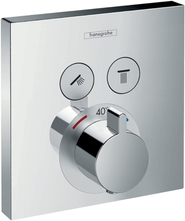 mitigeur thermostatique - Hansgrohe – Mitigeur thermostatique encastré pour douche ShowerSelect 15763000